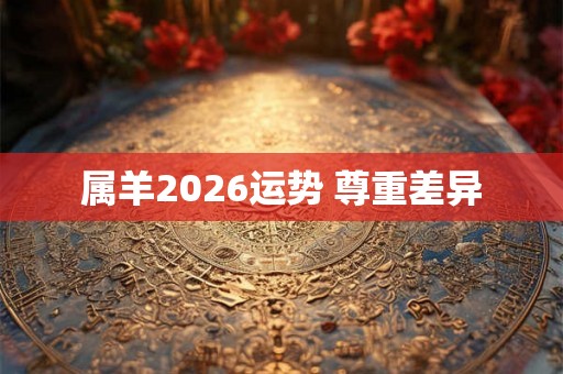 属羊2026运势 尊重差异 属羊2026运势 尊重差异