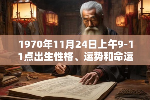 1970年11月24日上午9-11点出生性格、运势和命运