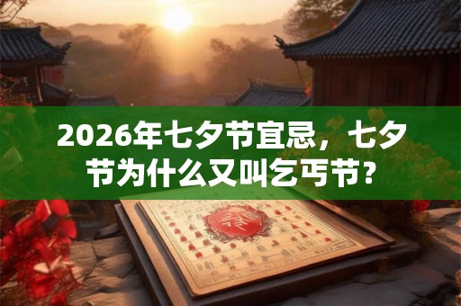 2026年七夕节宜忌，七夕节为什么又叫乞丐节？