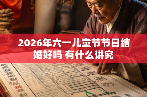2026年六一儿童节节日结婚好吗 有什么讲究