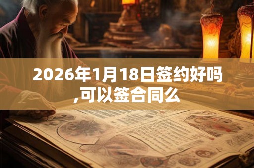2026年1月18日签约好吗,可以签合同么