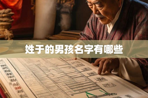 姓于的男孩名字有哪些