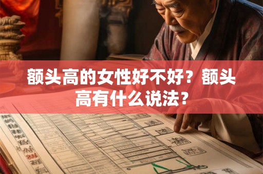 额头高的女性好不好？额头高有什么说法？