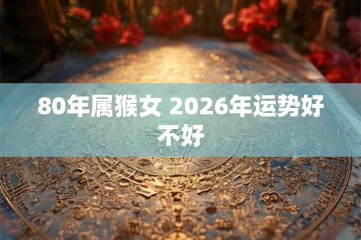 80年属猴女 2026年运势好不好 80年属猴女 2026年运势好不好