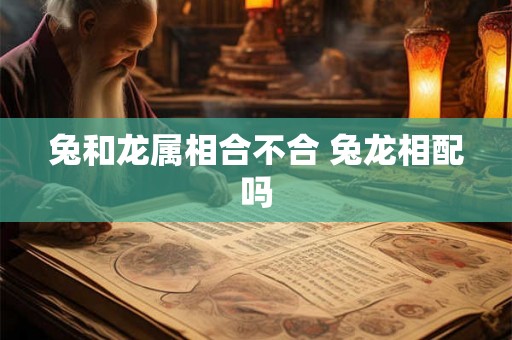 兔和龙属相合不合 兔龙相配吗