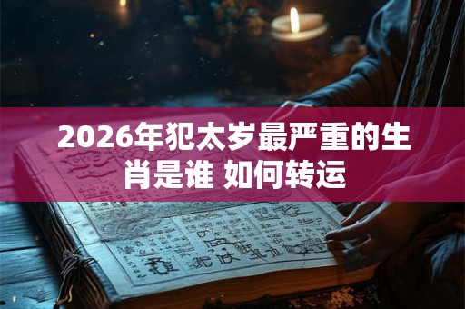 2026年犯太岁最严重的生肖是谁 如何转运 2026年犯太岁最严重的生肖是谁 如何转运