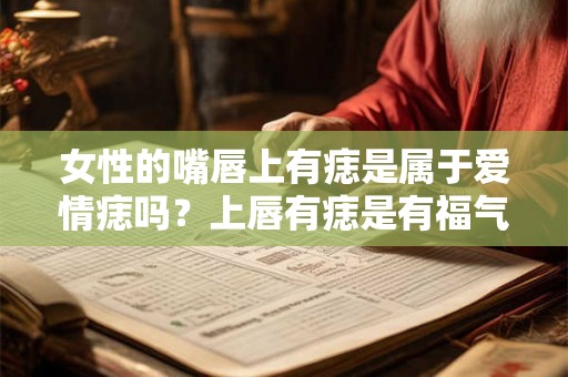女性的嘴唇上有痣是属于爱情痣吗？上唇有痣是有福气？