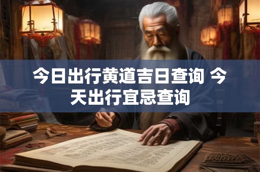 今日出行黄道吉日查询 今天出行宜忌查询