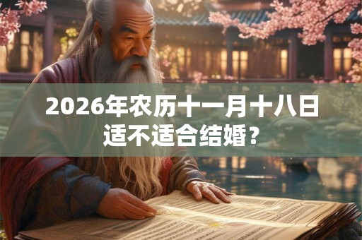 2026年农历十一月十八日适不适合结婚？
