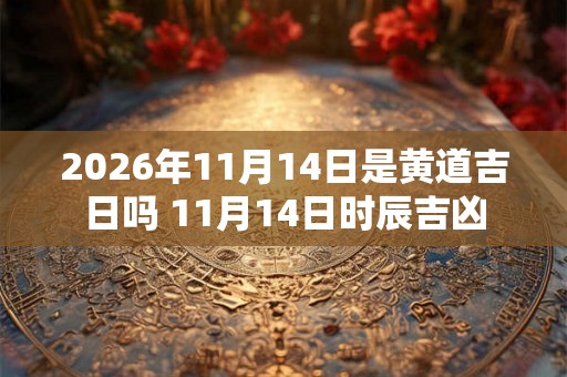 2026年11月14日是黄道吉日吗 11月14日时辰吉凶
