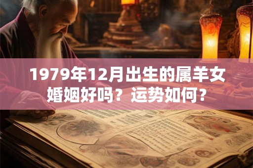 1979年12月出生的属羊女婚姻好吗？运势如何？