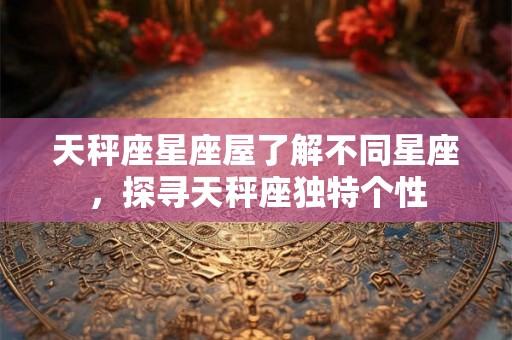 天秤座星座屋了解不同星座,探寻天秤座独特个性 天秤座星座屋了解不同星座,探寻天秤座独特个性