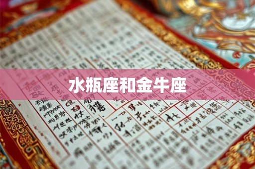 水瓶座和金牛座