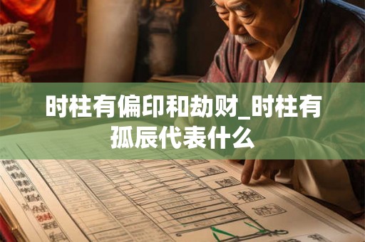 时柱有偏印和劫财_时柱有孤辰代表什么