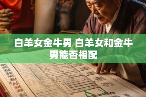 白羊女金牛男 白羊女和金牛男能否相配