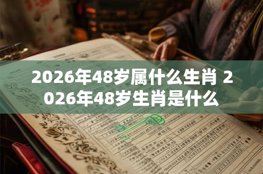 2026年48岁属什么生肖 2026年48岁生肖是什么