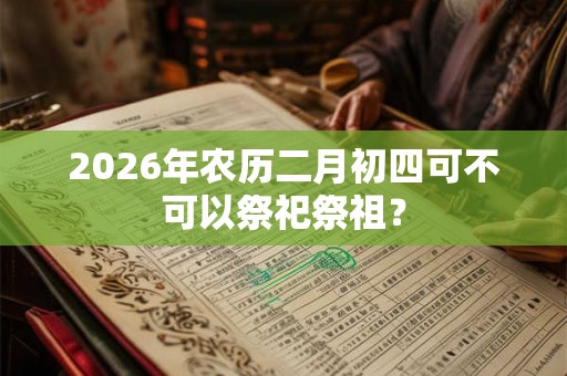 2026年农历二月初四可不可以祭祀祭祖? 2026年农历二月初四可不可以祭祀祭祖?
