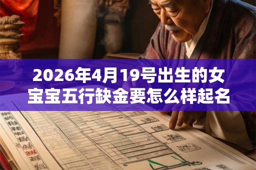 2026年4月19号出生的女宝宝五行缺金要怎么样起名字 2026年4月19号出生的女宝宝五行缺金要怎么样起名字