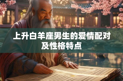 上升白羊座男生的爱情配对及性格特点