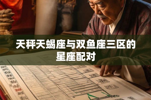 天秤天蝎座与双鱼座三区的星座配对
