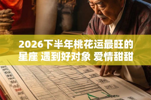 2026下半年桃花运最旺的星座 遇到好对象 爱情甜甜