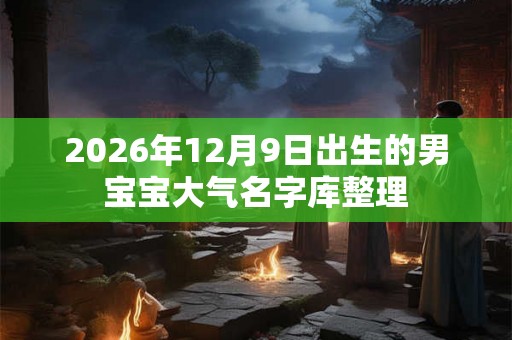 2026年12月9日出生的男宝宝大气名字库整理
