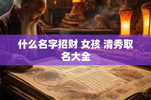 什么名字招财 女孩 清秀取名大全