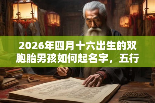 2026年四月十六出生的双胞胎男孩如何起名字，五行属什么