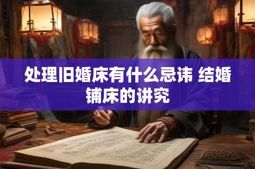 处理旧婚床有什么忌讳 结婚铺床的讲究