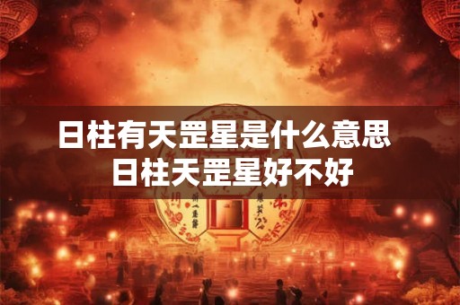 日柱有天罡星是什么意思  日柱天罡星好不好
