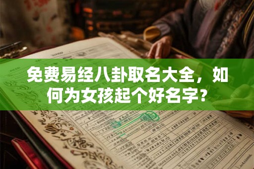 免费易经八卦取名大全，如何为女孩起个好名字？
