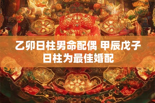 乙卯日柱男命配偶 甲辰戊子日柱为最佳婚配