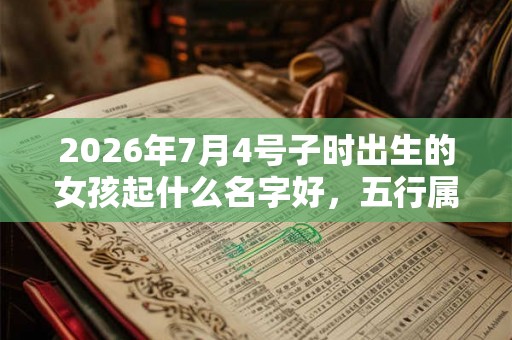 2026年7月4号子时出生的女孩起什么名字好,五行属什么 2026年7月4号子时出生的女孩起什么名字好,五行属什么