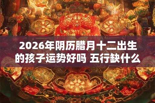 2026年阴历腊月十二出生的孩子运势好吗 五行缺什么
