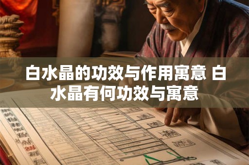白水晶的功效与作用寓意 白水晶有何功效与寓意 白水晶的功效与作用寓意 白水晶有何功效与寓意