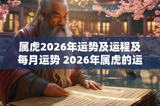 属虎2026年运势及运程及每月运势 2026年属虎的运势如何每月运程怎样