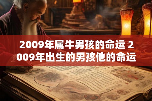 2009年属牛男孩的命运 2009年出生的男孩他的命运将如何