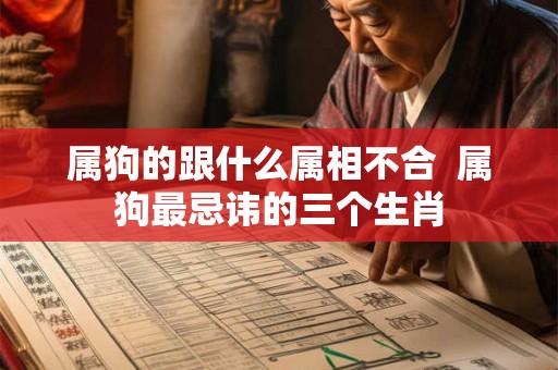 属狗的跟什么属相不合 属狗最忌讳的三个生肖 属狗的跟什么属相不合 属狗最忌讳的三个生肖