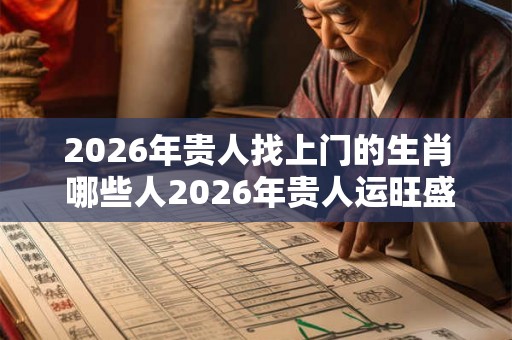 2026年贵人找上门的生肖 哪些人2026年贵人运旺盛