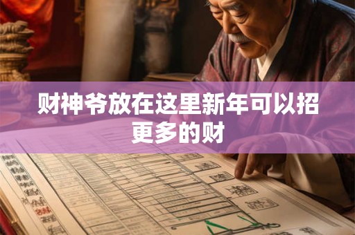 财神爷放在这里新年可以招更多的财 财神爷放在这里新年可以招更多的财