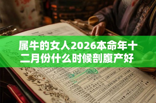 属牛的女人2026本命年十二月份什么时候剖腹产好 生子吉日