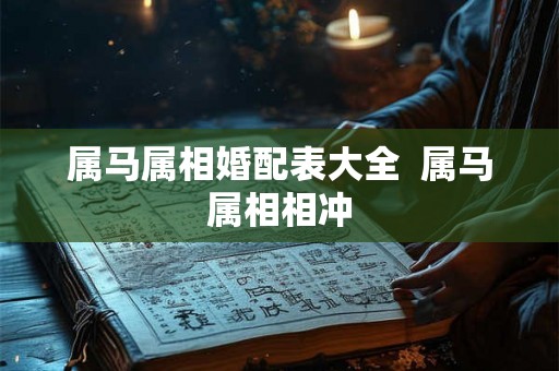 属马属相婚配表大全 属马属相相冲 属马属相婚配表大全 属马属相相冲