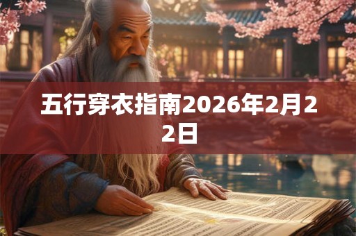 五行穿衣指南2026年2月22日