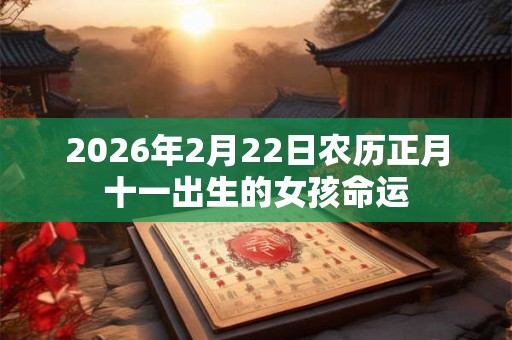 2026年2月22日农历正月十一出生的女孩命运