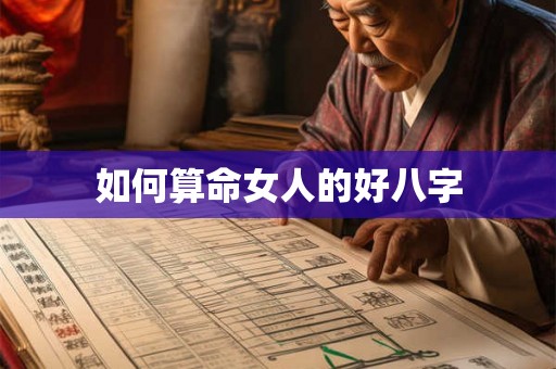 如何算命女人的好八字