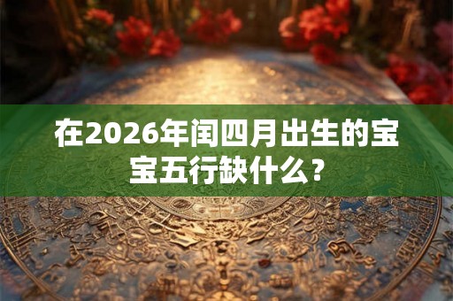 在2026年闰四月出生的宝宝五行缺什么？
