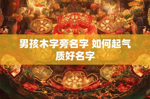 男孩木字旁名字 如何起气质好名字