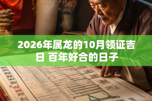 2026年属龙的10月领证吉日 百年好合的日子 2026年属龙的10月领证吉日 百年好合的日子