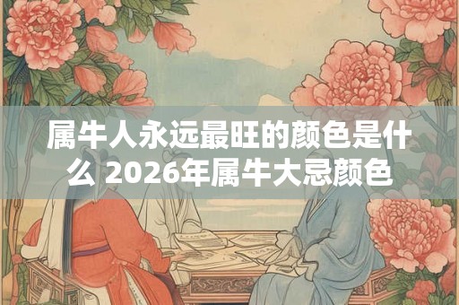 属牛人永远最旺的颜色是什么 2026年属牛大忌颜色