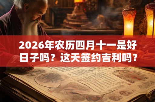 2026年农历四月十一是好日子吗？这天签约吉利吗？